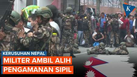 Demo Nepal: Momen Tentara Tiarap Arahkan Senjata ke Arah Pedemo, Ambil Alih Keamanan Nepal