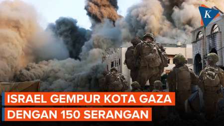Israel Gempur Kota Gaza dengan 150 Serangan, Lumpuhkan Jaringan Komunikasi