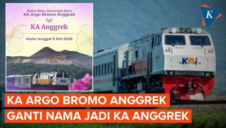 KA Argo Bromo Anggrek Ganti Nama Jadi KA Anggrek, Ini Alasannya!