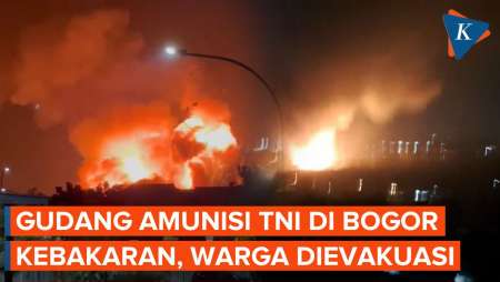 Kebakaran Gudang Peluru Kodam Jaya di Bogor, Warga Sekitar Dievakuasi