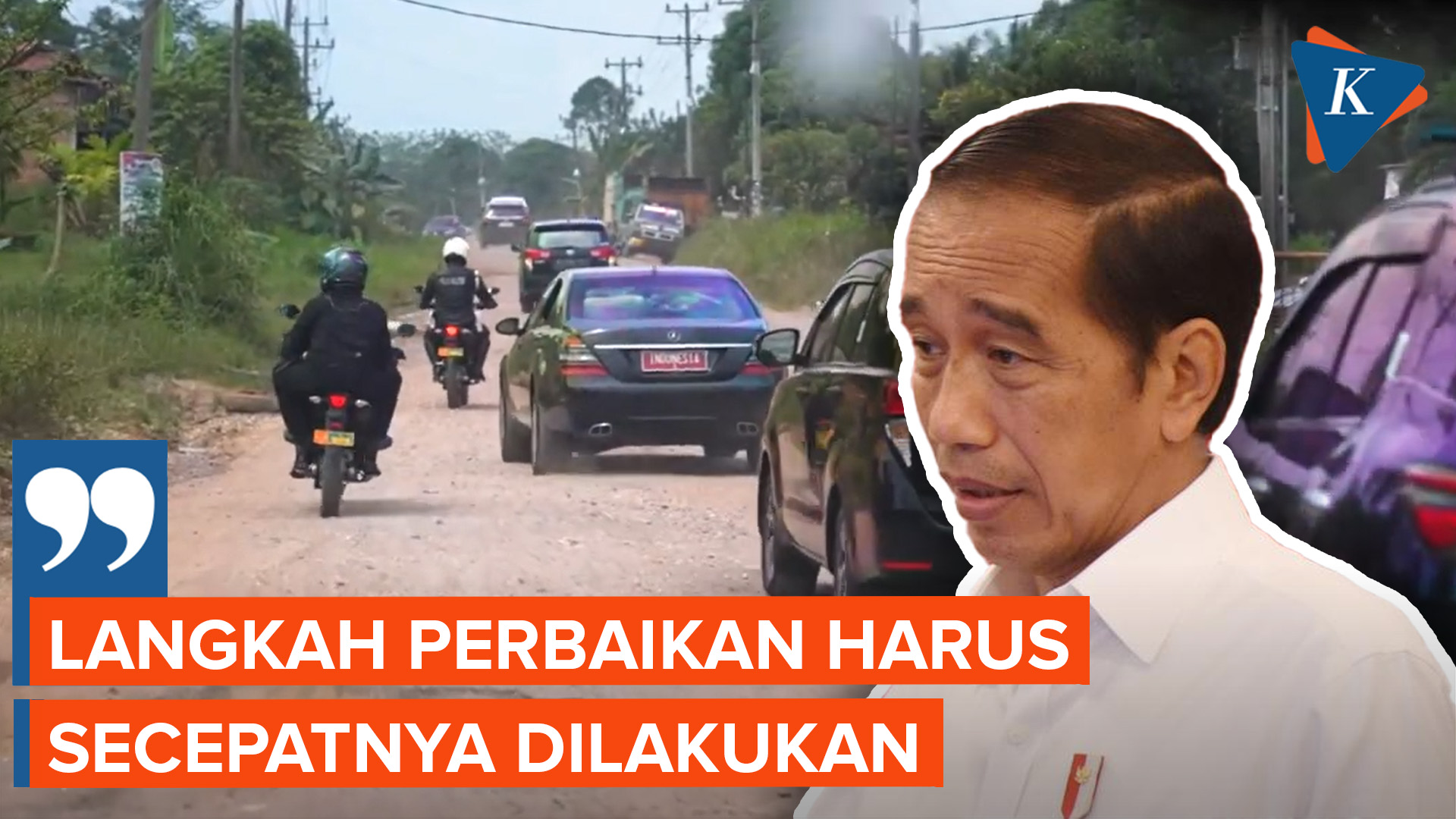 Respons Jokowi Setelah Cek Jalan di Jambi yang Rusak Parah