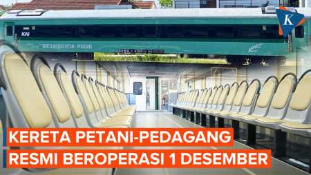 Besok Resmi Beroperasi, Tarif Kereta Petani-Pedagang Cuma Rp 3.000