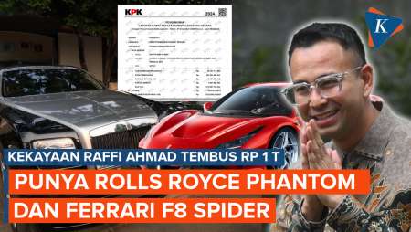 Kekayaan Raffi Ahmad di LHKPN Tembus Rp 1 Triliun, Punya Rolls-Royce Phantom dan Ferrari F8 Spider