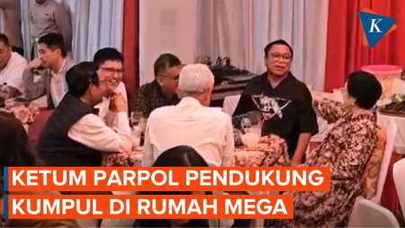 Ketum Parpol Pendukung Ganjar-Mahfud Kumpul di Rumah Mega, Terima Laporan Kecurangan