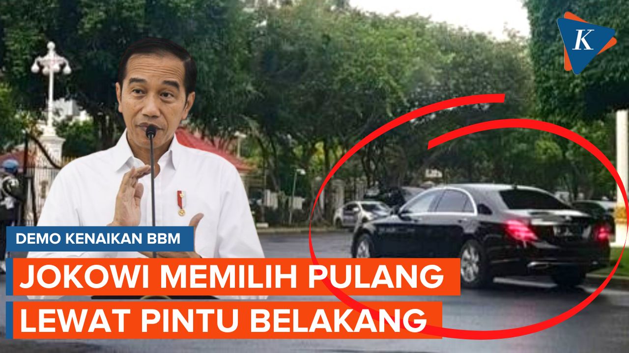 Istana Janji Temui Pedemo BBM, Jokowi Malah Pulang Lewat Pintu Belakang