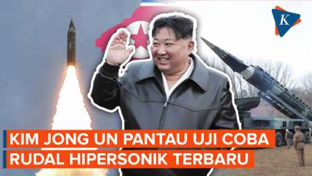 Gaya Kim Jong Un Saat Pantau Uji Coba Rudal Hipersonik