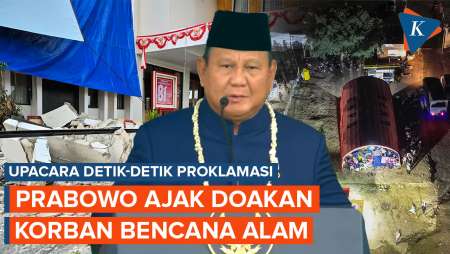 Prabowo Ajak Doakan Korban Gempa NTT Saat Upacara HUT Ke-81 RI