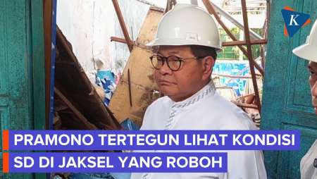 Ekspresi Pramono Lihat Kondisi SDN Kebayoran Lama Selatan 09