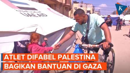 Atlet Difabel Palestina Tak Mau Terpuruk, Ikut Bagikan Bantuan ke Pengungsi Gaza