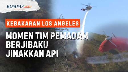 [FULL] Momen Pemadaman Api LA, Heli-Pesawat Bawa Cairan Penghambat Api