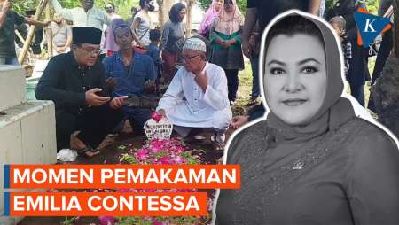 Momen Pemakaman Emilia Contessa, Dimakamkan Dekat Ayah dan Ibunya