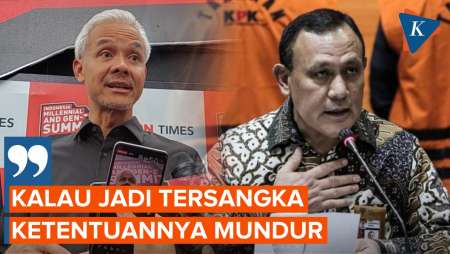 Ganjar Sebut Firli Semestinya Mundur dari Jabatan Ketua KPK Usai Jadi Tersangka