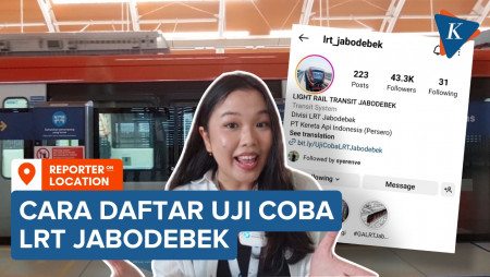 LRT Jabodebek Mulai Uji Coba, Begini Cara Daftarnya