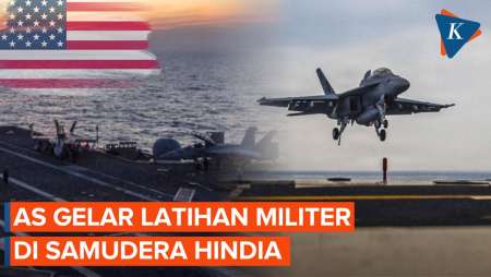 Makin Dekat Iran, Militer AS Latihan Dari Kapal Induk Di Samudera Hindia