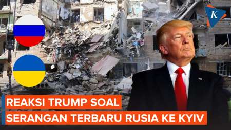 Serangan Besar-besaran Rusia Hantam Kyiv, Trump Sentil Putin dan Zelensky