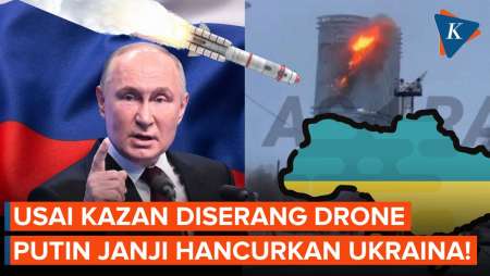 Putin Beri Peringatan! Janjikan Hancurkan Ukraina Usai Serangan Kazan