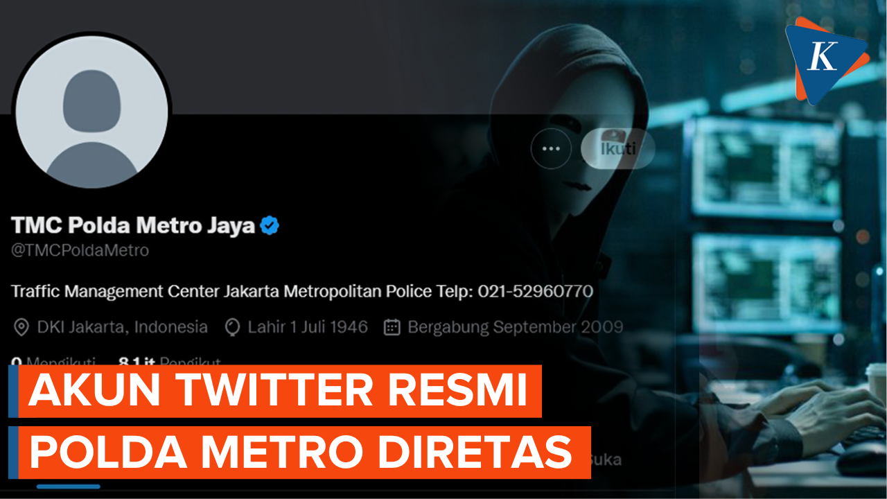 Akun Twitter TMC Polda Metro Diretas, Foto Profil dan Sebagian Besar Twit Hilang