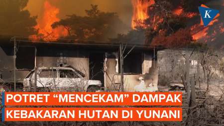 Truk Pemadam Ikut Hangus, Berikut Potret “Mencekam” Kebakaran Hutan Di Yunani