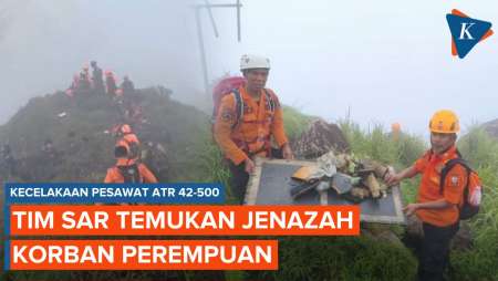 Korban Perempuan Dari Jatuhnya Pesawat ATR 42-500 Ditemukan Tim SAR Di Pegunungan Bulusaraung