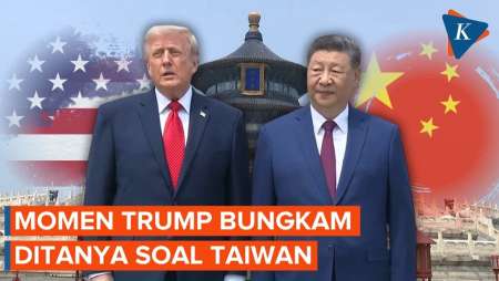 Di Hadapan Xi Jinping, Trump Bungkam Ditanya Soal Taiwan
