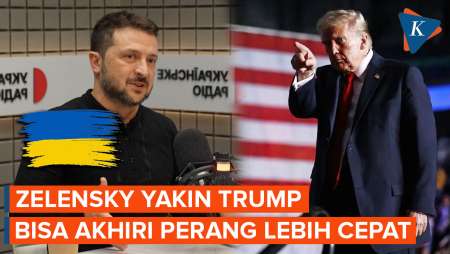 Zelensky Yakin Perang Rusia-Ukraina Berakhir Lebih Cepat di Bawah Trump