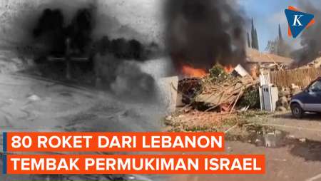 80 Roket Dilaporkan Diluncurkan dari Lebanon ke Permukiman Israel