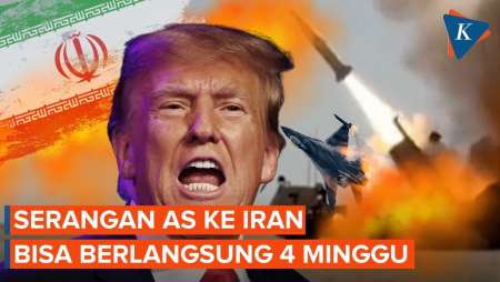 Serangan AS Belum Berhenti, Trump Sebut Perang dengan Iran Bisa Berlangsung 4 Minggu