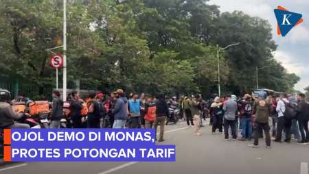 Ojol Demo di Monas, Protes Potongan Tarif Makin Besar