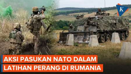 Momen 1.000 Tentara dan Ratusan Kendaraan Militer NATO Latihan Perang