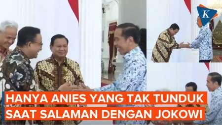 Diundang Makan Siang, Hanya Anies yang Salaman Saling Tatap Mata dengan Jokowi