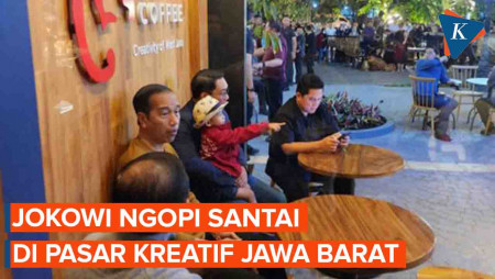 Tutup Agenda Hari Pertama di Jabar, Jokowi Keliling Pasar Kreatif Jawa Barat (PKJB)