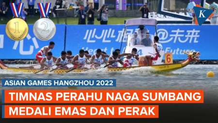 Timnas Perahu Naga Putra Sumbang Emas di Asian Games Hangzhou 2022