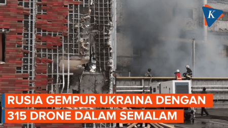 Penampakan Dampak Serangan Rudal dan Drone Besar-besaran Rusia ke Ukraina