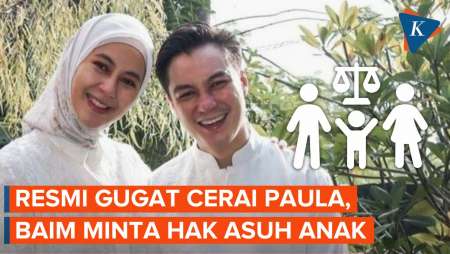 Selain Gugat Cerai Paula Verhoeven, Baim Wong Tuntut Hak Asuh Anak