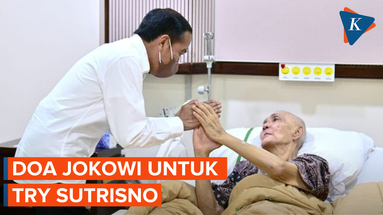 Doa Jokowi untuk Wakil Presiden ke-6 Try Sutrisno
