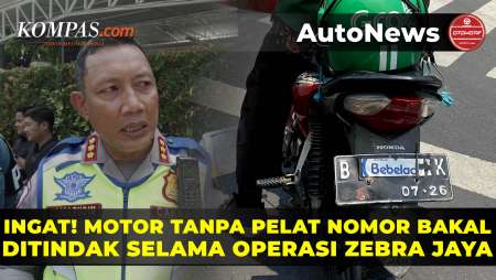 Selama Operasi Zebra Jaya 2025 Motor Tanpa Pelat Nomor Bakal Ditindak