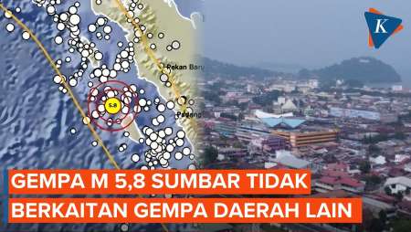 Gempa M 5,8 Guncang Sumbar, BMKG: Tak Berkaitan Dengan Gempa Di Daerah Lain