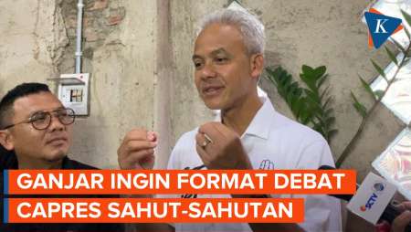 Soal Jokowi Minta KPU Revisi Format Debat, Ganjar Malah Ingin Interaksi Sahut-sahutan