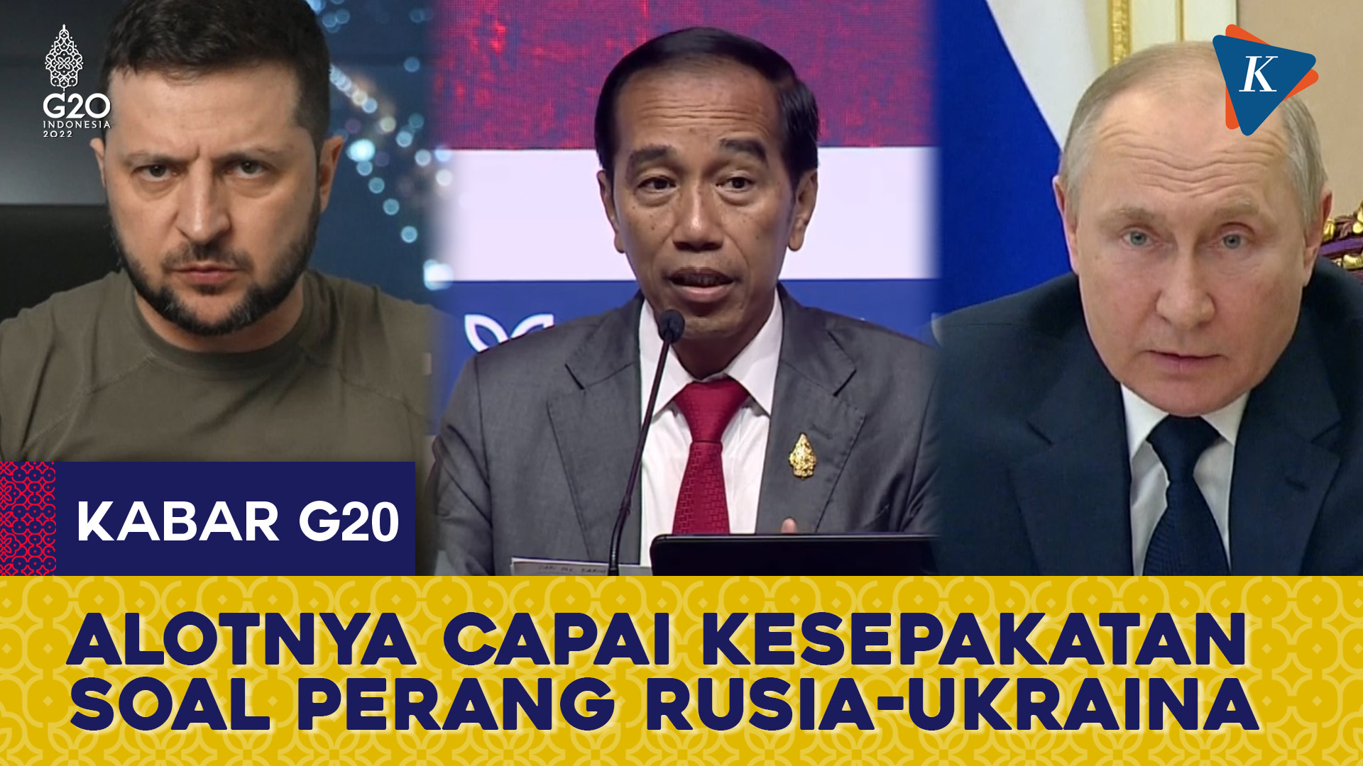 Jokowi Ungkap Alotnya Sepakati Kecam Perang di Ukraina dalam Deklarasi KTT G20