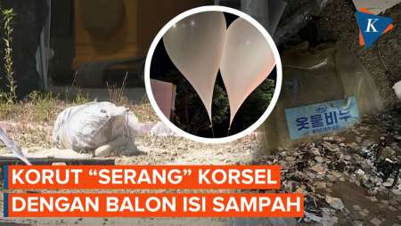 Korea Utara Kirim Lebih dari 200 Balon Udara Berisi Sampah ke Korea Selatan