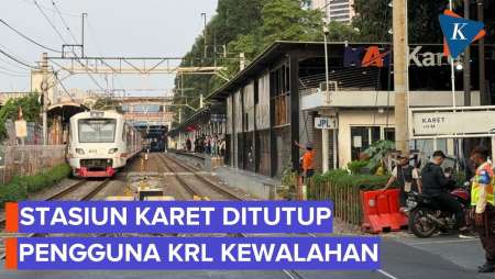 Penumpang Keluhkan Penutupan Stasiun Karet, Akses Baru Dinilai Melelahkan