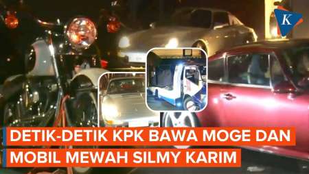 Penampakan Moge-Mobil Mewah Diangkut KPK Dari Rumah Silmy Karim