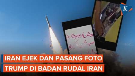 IRGC Memasang Foto Trump Di Rudal Iran, "Dibumbui" Kata-kata Sindiran