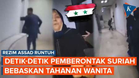 Detik-detik Pemberontak Suriah Bebaskan Tahanan Wanita Usai Rezim Al Assad Runtuh