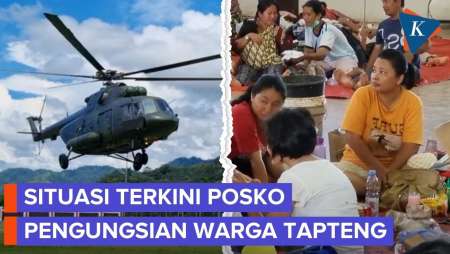 BPBD Kerahkan Helikopter Salurkan Bantuan Untuk 1.121 Warga Tapteng