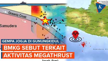 Gempa Jogja di Gunungkidul M 5,8 Disebut BMKG Terkait Megathrust