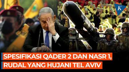 Spesifikasi Rudal Qader 2 dan Nasr 1 Hizbullah, Tembus Iron Dome Israel Dua Kali