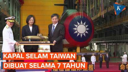 Taiwan Luncurkan Kapal Selam Dalam Negeri, Namanya Hai Kun