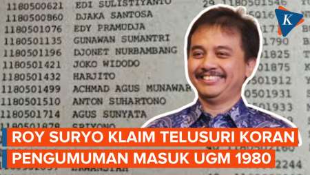 Roy Suryo Ragukan Pemberitaan Koran yang Umumkan Jokowi Lulus Seleksi UGM