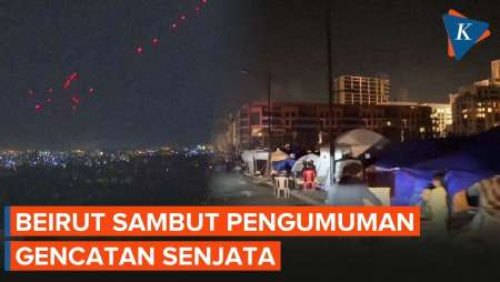 Suasana Beirut Usai Gencatan Senjata Lebanon-Israel, Tembakan Perayaan Bersautan